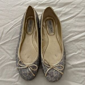 Jimmy Choo Gold Flats